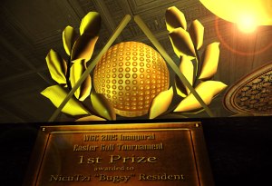 1st Placfe WGC Golf Trophy Presentation 